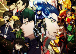 Rule 34 | aogami (megami tensei), blue hair, highres, isonokami tao, long hair, nahobino, protagonist (smtv), shin megami tensei, shin megami tensei v, very long hair, yellow eyes