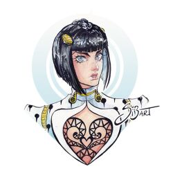 Rule 34 | 1boy, black hair, blunt bangs, bob cut, bruno bucciarati, chest tattoo, cleavage cutout, clothing cutout, cropped torso, eyelashes, grey eyes, hair ornament, hairclip, high collar, jojo no kimyou na bouken, lips, looking at viewer, male focus, parted lips, pectoral cleavage, pectorals, portrait, short hair, si3art, signature, solo, tattoo, vento aureo, white background, zipper, zipper pull tab