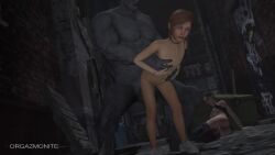 1boy 2girls 3d after_rape after_vaginal aftersex age_difference animated arms_at_sides black_tank_top blonde_hair blue_eyes blue_pants breasts brown_hair brown_shoes capcom claire_redfield clothes_lift clothes_pull collarbone completely_nude denim flat_chest full_body functionally_nude hairband hands_on_another&#039;s_waist hetero leaning_forward loli looking_afar looping_animation medium_breasts mind_break monster mr_x multiple_girls night nipples nude orgazmonite outdoors pants pants_pull ponytail rape realistic red_hairband resident_evil resident_evil_2 scared sex sex_from_behind sherry_birkin shirt shirt_lift shoes short_hair sitting size_difference sneakers sound standing standing_sex tagme tank_top tyrant_(resident_evil) vaginal video white_shoes