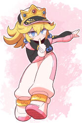1girl blonde_hair blue_eyes kurachi_mizuki mario_kart mario_kart_world princess_peach solo