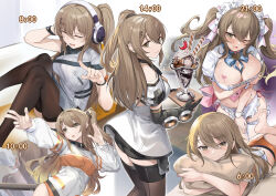1girl 463_jun absurdres ass brown_hair chili_pepper food girls&#039;_frontline girls&#039;_frontline_2:_exilium heart highres ice_cream k2_(girls&#039;_frontline) long_hair official_alternate_costume solo sundae wafer wafer_stick yoohee_(girls&#039;_frontline_2) yoohee_(miracle_sweetheart)_(girls&#039;_frontline_2)