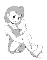 1girl blush digimon digimon_tamers euf-dreamer katou_juri loli open_mouth panties simple_background underwear white_background