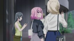 2girls amaori_renako animated bathing bathrobe bathroom blonde_hair blue_eyes blush bra breasts multiple_girls ouzuka_mai panties pink_hair purple_eyes sound tagme underwear undressing video watashi_ga_koibito_ni_nareru_wake_naijan_murimuri! watching yuri