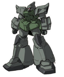arm_cannon cable color_variation commentary_request derivative_work gelgoog gelgoog_marine glowing glowing_eye gundam gundam_0083 machinery mecha mecha_focus mobile_suit no_humans original red_eyes redesign robot science_fiction signature solo tessaku_ro weapon white_background zeon