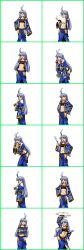 1girl banpresto horns nail_polish navel oni super_robot_wars super_robot_wars_og_saga_mugen_no_frontier suzuka_hime tagme