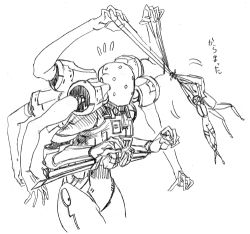 lowres mecha metal_gear_(series) metal_gear_solid_4:_guns_of_the_patriots metel_gear_solid_3 psycho_mantis robot screaming_mantis tagme the_sorrow