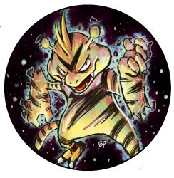 creature electabuzz electric electricity gen_1_pokemon highres monster nintendo no_humans pokemon pokemon_(creature) solo swamimen swamitsunami