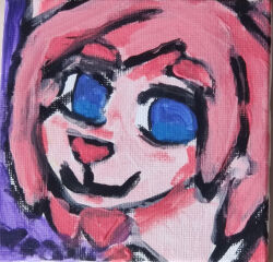 canvas_(object) cat_girl furry furry_female isekai_shikkaku painting_(medium) sacchan_(isekai_shikkaku) tagme traditional_media
