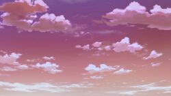 Rule 34 | cloud, cloud focus, cloudy sky, gradient sky, highres, morning, no humans, non-web source, official art, our life, our life: beginnings and always, pastel colors, pink clouds, scenery, sky, sky focus, sunrise, variant set