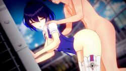 1boy 1girl 3d :o against_wall ahegao ahoge animated ass ass_ripple ass_shake bare_arms bent_over black_hair blinking blue_hair blue_shirt blue_sky bob_cut bottomless bouncing_breasts breasts breath building captain_(honkai_impact) chest_tattoo cityscape clenched_teeth clothed_female_nude_male cloud cloudy_sky collar cum cum_in_pussy cum_on_body cum_on_penis cum_overflow cumdrip deep_penetration deep_skin detached_collar doggystyle dutch_angle eyebrows_hidden_by_hair eyelashes eyeliner fence from_side hair_between_eyes hair_ornament half-closed_eyes hand_on_another&#039;s_back hand_on_another&#039;s_shoulder hand_on_wall hat head_tilt honkai_(series) honkai_impact_3rd legs_together looking_at_another looking_to_the_side makeup medium_breasts medium_hair messy_hair multicolored_hair nipples nude one_eye_closed open_mouth orgasm outdoors pussy_juice raised_eyebrows red_hair rolling_eyes rooftop seele_vollerei seele_vollerei_(azure_memories) seele_vollerei_(swallowtail_phantasm) sex sex_from_behind shinaosumata shirt short_sleeves sky skyscraper smile standing tagme tattoo teeth thick_thighs thighhighs thighs tongue two-tone_hair vaginal video vignetting white_collar white_shirt