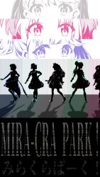 Rule 34 | 6+girls, absurdres, animal ears, anyoji hime, blunt bangs, cat ears, column lineup, dress, fake animal ears, fujishima megumi, grey theme, group name, high-low skirt, highres, identity (love live!), kachimachi kosuzu, legs apart, legs together, link! like! love live!, long hair, looking at viewer, love live!, medium dress, mira-cra park!, momose ginko, multiple girls, multiple monochrome, murano sayaka, osawa rurino, otomune kozue, pink theme, purple theme, rakinegimagi, reflection in the mirror (love live!), shadow, short hair, silhouette, sparkly spot (love live!), standing, swept bangs, thumbnail collage, virtual youtuber