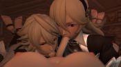 1futa 20s 3d animated barefoot bisexual_female blonde_hair breasts clothed_female_nude_female clothed_male_nude_female female_corrin_(fire_emblem) male_corrin_(fire_emblem) dual_persona erection feet fellatio female_pov fire_emblem fire_emblem_fates futa_with_female futa_with_male futanari indoors intelligent_systems large_breasts long_hair looking_at_viewer looping_animation lying military military_uniform multiple_girls nintendo nipples nude on_back on_stomach oral penis pov red_eyes short_hair soles source_filmmaker_(medium) spardaixa standing teamwork testicle_sucking testicles toes uncensored video