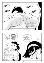 1boy 1girl ass black_hair blush breasts couple cum dragon_ball dragon_ball_super dragon_ball_super_super_hero fellatio funsexydragonball gohan_beast huge_ass large_breasts large_penis lingerie muscular muscular_male nipples oral penis pubic_hair pussy sex son_gohan sweat thick_thighs thighs uncensored underwear vaginal videl white_hair