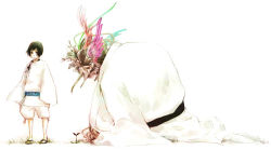 Rule 34 | axis powers hetalia, black hair, japan (hetalia), male focus, monster, short hair
