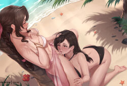 2024 2girls aerith_gainsborough against_tree ahegao artist_name ass barefoot beach bikini bikini_top_only black_bikini black_hair blush bracelet braid braided_ponytail breasts brown_hair cleavage closed_eyes clothed_sex couple cum cum_in_mouth cunnilingus day dutch_angle exlic feet female_ejaculation female_focus female_orgasm final_fantasy final_fantasy_vii final_fantasy_vii_remake flower gokkun hair_ornament hair_ribbon hand_on_another&#039;s_head hand_on_another&#039;s_thigh hibiscus jewelry kneeling large_breasts licking long_hair looking_at_another looking_up medium_breasts moaning multiple_girls ocean one_eye_closed open_mouth oral orgasm outdoors palm_tree partially_undressed patreon_username ponytail public_indecency pussy pussy_juice red_eyes ribbon sand sarong sarong_aside sex soles spread_legs square_enix standing standing_sex starfish sunlight swimsuit tifa_lockhart tongue tongue_out tree uncensored white_bikini yuri