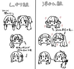 Rule 34 | &gt;:), 6+girls, :d, ahoge, anyoji hime, arrow (symbol), blunt bangs, blunt ends, bob cut, bow, braid, center-flap bangs, chart, chibi, chibi only, closed mouth, commentary request, crossed bangs, diagonal bangs, fang, flower, flower knot, fujishima megumi, greyscale, hair bow, hair bun, hair flower, hair ornament, hair ribbon, highres, hinoshita kaho, inverted bob, kachimachi kosuzu, link! like! love live!, llkapital, long hair, love live!, low twintails, medium hair, momose ginko, monochrome, multi-tied hair, multiple girls, murano sayaka, open mouth, osawa rurino, otomune kozue, parted bangs, ponytail, rabbit hair ornament, ribbon, short hair, side ahoge, side braids, side ponytail, sidelocks, single side bun, skin fang, smile, solid oval eyes, spot color, star (symbol), star hair ornament, translation request, twintails, two side up, v-shaped eyebrows, virtual youtuber, yugiri tsuzuri