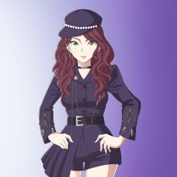 brown_hair dorothea_arnault earrings fire_emblem fire_emblem:_three_houses hoop_earrings jewelry nintendo