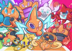 Rule 34 | &gt; o, :&gt;, :d, :o, ;d, arm up, blue eyes, blush, blush stickers, cellphone, closed mouth, commentary request, confetti, drone, drone rotom, electric fan, gen 4 pokemon, green eyes, highres, kirrim, lawnmower, nintendo, no humans, one eye closed, open mouth, phone, pokedex, pokemon, pokemon (creature), pokemon focus, purple eyes, quadcopter, red eyes, refrigerator, rotom, rotom (fan), rotom (frost), rotom (heat), rotom (mow), rotom (normal), rotom (wash), rotom dex, rotom phone, rotomi, sharp teeth, smartphone, smile, teeth, toaster oven, twitter username, washing machine, yellow eyes