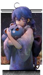 Rule 34 | &gt; &lt;, 1girl, 1other, ahoge, azurill, blue eyes, blue hair, braid, chai xun, chinese commentary, closed mouth, commentary request, crossed bangs, crossover, gen 3 pokemon, hair between eyes, hair ribbon, highres, holding, holding pokemon, japanese clothes, kimono, long braid, long hair, mushoku tensei, nintendo, open mouth, pokemon, pokemon (creature), print kimono, ribbon, roxy migurdia, second-party source, smile, twin braids, very long hair, white kimono, wide sleeves
