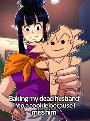 Rule 34 | 1girl, baking my long distance bf into a cookie because i miss him (meme), black hair, braid, chi-chi (dragon ball), cookie, dragon ball, dragonball z, english text, food, hair bun, highres, holding, holding cookie, holding food, kohakuace, looking at viewer, meme, single hair bun, son goku, straight-on, twin braids