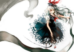 Rule 34 | 1girl, archlich, bad deviantart id, bad id, bespectacled, calligraphy brush, female focus, glasses, hat, kamishirasawa keine, paintbrush, paper, scroll, simple background, solo, touhou, white background