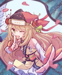 1girl alonemistrist bow celine_(fire_emblem) celine_(ninja)_(fire_emblem) detached_sleeves fire_emblem fire_emblem_engage fire_emblem_heroes flower hair_ornament hair_stick highres kanzashi ninja nintendo obi obijime official_alternate_costume orange_bow orange_flower orange_trim sash shuriken_hair_ornament solo tassel tassel_hair_ornament white_sleeves wrist_bow