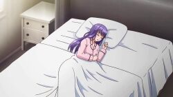 1boy 1girl 2025 animated bed bed_frame bed_sheet bedroom black_pants blush blush_stickers brother_and_sister censored close-up closed_eyes collarbone english_text erection fellatio forced from_above hand_on_another&#039;s_leg highres indoors irrumatio japanese_(nationality) long_hair long_sleeves looking_at_viewer looking_up lying mama_katsu_midareru_mama-tachi_no_himitsu mosaic_censoring multiple_views netorare nightstand nose_pinch on_back on_bed on_side one_eye_closed open_fly open_mouth open_pants oral pajamas pants penis penis_out pillow pink_eyes pink_pajamas pov pov_crotch presenting purple_hair red_eyes sawai_kyouko shiny_skin siblings sitting sitting_on_person sleep_molestation sleeping sleepwear sound sound_effects surprised tagme under_covers upper_body video voice_actor wide-eyed