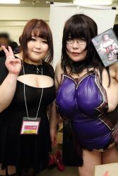 Rule 34 | 2girls, asian, black hair, breasts, cattleya (queen&#039;s blade), cattleya (queen&#039;s blade) (cosplay), cosplay, fat, luu (cosplayer), multiple girls, photo (medium), queen&#039;s blade, queen&#039;s blade lost worlds