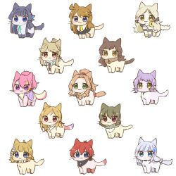 Rule 34 | animal, cat, handa roco, highres, hutaba, idolmaster, idolmaster (classic), idolmaster million live!, idolmaster million live! theater days, julia (idolmaster), kitazawa shiho, maihama ayumu, makabe mizuki, mogami shizuka, momose rio, nagayoshi subaru, nikaido chizuru, non-web source, shiraishi tsumugi, suou momoko, tenkuubashi tomoka, tokoro megumi