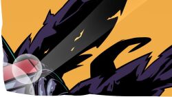 Rule 34 | black wings, cyborg, digimon, digimon (creature), dinosaur, glint, metalgreymon, orange background, ridgeone, simple background, solo, torn wings, thumbnail collage, wings