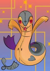 Rule 34 | 2025, absurdres, chinese new year, chinese zodiac, fakemon, fusion, gen 5 pokemon, gen 7 pokemon, highres, mimikyu, nintendo, non-web source, original, pokemon, snivkyu, snivy, year of the snake