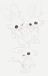 1girl :o animal_feet animal_hands animal_nose blank_eyes blush buck_teeth cleft_of_venus closed_mouth completely_nude cum cum_in_mouth disembodied_penis ejaculation erection fellatio flat_chest from_above full_body furry furry_female gen_8_pokemon grey_background greyscale hand_to_own_mouth hands_up happy heart heel_up hetero kekitopu light_blush loli looking_at_viewer monochrome multiple_views nintendo nude open_mouth oral penis pokemon pokemon_(creature) pov projectile_cum pussy rabbit_ears rabbit_girl rabbit_tail raised_eyebrows scorbunny short_tail simple_background sketch smile standing tail teeth testicles thigh_sex uncensored veins veiny_penis