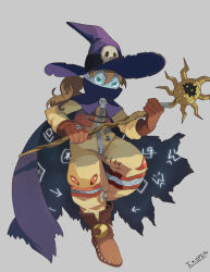 Rule 34 | digimon, digimon (creature), gloves, hat, highres, skull, wizard, wizard hat, wizarmon