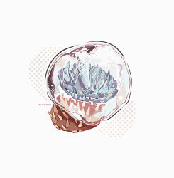 air_bubble artist_name black_eyes bubble colored_sclera commentary film_grain from_above halftone highres hightguy looking_at_another looking_at_viewer no_humans plant plant_focus plants_vs._zombies simple_background spikerock_(plants_vs_zombies) spikeweed_(plants_vs_zombies) symbol-only_commentary thorns white_background yellow_sclera