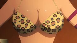 animated animated_gif bouncing_breasts breast_focus breasts cleavage large_breasts mito_ikumi shokugeki_no_souma