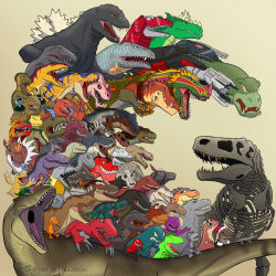 Rule 34 | agumon, barney, barney &amp; friends, character request, claws, copyright request, crossover, digimon, digimon (creature), dinosaur, dinosaur king, gen 6 pokemon, highres, nazrigar, nintendo, pokemon, robot, sharp teeth, tail, teeth, the land before time, transformers, tyranomon, tyrantrum