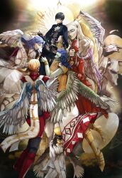 Rule 34 | blue hair, highres, long hair, nahobino, protagonist (smtv), shin megami tensei, shin megami tensei v, very long hair, yellow eyes