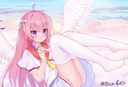 Rule 34 | 1girl, 2025, absurdres, ahoge, aiyoku no eustia, angel, angel wings, blush, bow, capelet, chinese commentary, closed mouth, collared shirt, commentary request, copyright name, dated, day, eustia astraea, eyes visible through hair, feathered wings, feathers, floating tears, flower, full body, hair between eyes, hair bow, hair flower, hair intakes, hair ornament, hand up, heart, highres, knees together feet apart, legs, long hair, midair, miniskirt, necktie, outdoors, pink hair, purple eyes, purple pupils, raised eyebrows, rose, shirt, short sleeves, sichuan luo li, sidelocks, signature, skirt, sky, smile, solo, split mouth, straight hair, tears, thighhighs, thighs, very long hair, white bow, white capelet, white feathers, white flower, white rose, white shirt, white skirt, white thighhighs, white wings, wings, yellow flower, yellow necktie, yellow rose
