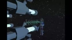3d 3girls animated battle character_request cyber_panic_2000 firing gun lowres monster moon multiple_girls robot squishy_eringe sword video video_game_screencap weapon