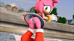 2girls 3d aggressive amy_rose animated ass ass_focus audible_speech badger bare_legs black_fur black_shirt blue_eyes boots bracelet brown_fur brown_hair city day dirty dress eyelashes fangs fart fetishtrash gloves green_eyes green_fur green_hair green_hill grey_skirt hair_tie hedgehog house idw_publishing jewelry legs loli lying medium_hair multiple_girls orange_fur orange_hair panties pants pink_fur pink_hair ponytail red_dress sega shirt skirt smell smelly_anus sonic_(series) sonic_boom_(series) sonic_the_hedgehog_(idw) sound source_filmmaker_(medium) standing sticks_the_badger strapless surge_the_tenrec tagme teeth top-down_bottom-up tube_top underwear video white_gloves white_panties yellow_pants