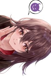 Rule 34 | 1girl, alternate hairstyle, black hair, black jacket, brown hair, chonako, demon, demon horns, genshin impact, highres, horns, hu tao (genshin impact), jacket, long hair, red eyes, star (symbol), star in eye, symbol in eye, tongue, tongue out, very long hair