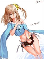 1girl artist_request character_request navel seven_knights shorts smile tagme