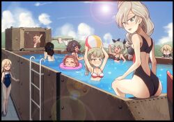 Rule 34 | akiyama yukari, alternate costume, anchovy (girls und panzer), ass, ball, beachball, bikini, bikini ribbon, black bikini, black necktie, black ribbon, blonde hair, blue eyes, blue sweater, breasts, closed eyes, clothesline, collared shirt, commission, competition swimsuit, curly hair, darjeeling (girls und panzer), drill hair, flag print, flag print bikini, flat chest, girls und panzer, girls und panzer ribbon no musha, green hair, hair bun, hair ornament, hair ribbon, hairpin, happy, highres, jajka (girls und panzer), jinguu (4839ms), katyusha (girls und panzer), large breasts, lipstick, long braid, long hair, looking at another, looking at viewer, looking back, makeup, matsukaze rin, medium breasts, medium hair, messy hair, military vehicle, motor vehicle, multiple girls, necktie, nonna (girls und panzer), one-piece swimsuit, one eye closed, pierogi (girls und panzer), polish flag, polish flag bikini, pool, pool ladder, print bikini, red eyes, red hair, ribbon, school swimsuit, school uniform, shirt, shower head, showering, skeb commission, small breasts, st. gloriana&#039;s school uniform, star (symbol), star hair ornament, sweater, swimsuit, tank, tank gun, tog ii, tube, turret, twin drills, twintails, uszka (girls und panzer), walking, white shirt