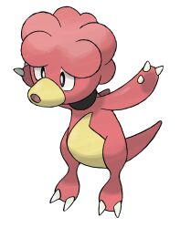 :o arms_up black_eyes bright_pupils claws full_body gen_2_pokemon highres magby nintendo no_humans official_art open_mouth pokemon pokemon_(creature) pokemon_focus pokemon_hgss solo sugimori_ken third-party_source transparent_background white_pupils