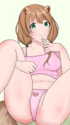Rule 34 | absurdres, animal ears, area 15, ayunda risu, betadinobatluka, highres, hololive, hololive indonesia, pussy, spread legs, squirrel ears, squirrel girl, squirrel tail, tail, teddy bear ornament, virtual youtuber
