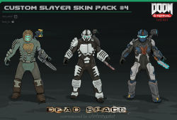 Rule 34 | armor, crossover, dead space, deadspace, deadspace2, doom (series), doom2016, doom (series), doom 2016, doom eternal, doom guy, doom slayer, doometernal, doomguy, doomslayer, exosuit, fan art, highres, isaac clarke, isaacclarke, plasmacutter, pulse rifle, pulserifle, science fiction, sciencefiction, soldier