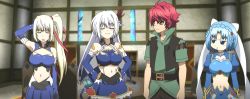 10s anime_screenshot eleonora_viltaria highres limalisha ludmila_lourie madan_no_ou_to_vanadis tigrevurmud_vorn