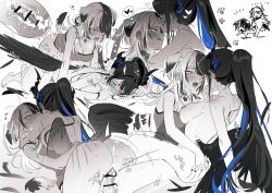 2girls animal_ears ass asymmetrical_horns black_hair blue_hair blush breasts cleavage colored_inner_hair cum demon_horns dog_ears dog_girl dog_tail futa_with_female futanari girl_on_top grey_hair hair_ornament hololive hololive_english horns kemonomimi_mode licking_lips long_hair low_wings multicolored_hair multiple_girls nerissa_ravencroft nipples penis scar sex sex_from_behind shiori_novella split-color_hair sweat tail tongue tongue_out two-tone_hair uneven_horns vaginal very_long_hair virtual_youtuber wings yellow_eyes yomosaka
