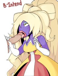 1boy 1girl b-intend breasts creatures_(company) fakemon fellatio game_freak gen_1_pokemon hetero jynx large_breasts nintendo oral penis pokemon pokemon_(creature) tagme