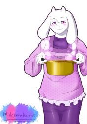 artist_request furry goat highres red_eyes smile toriel undertale